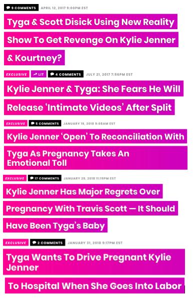 Tyga Kylie Jenner