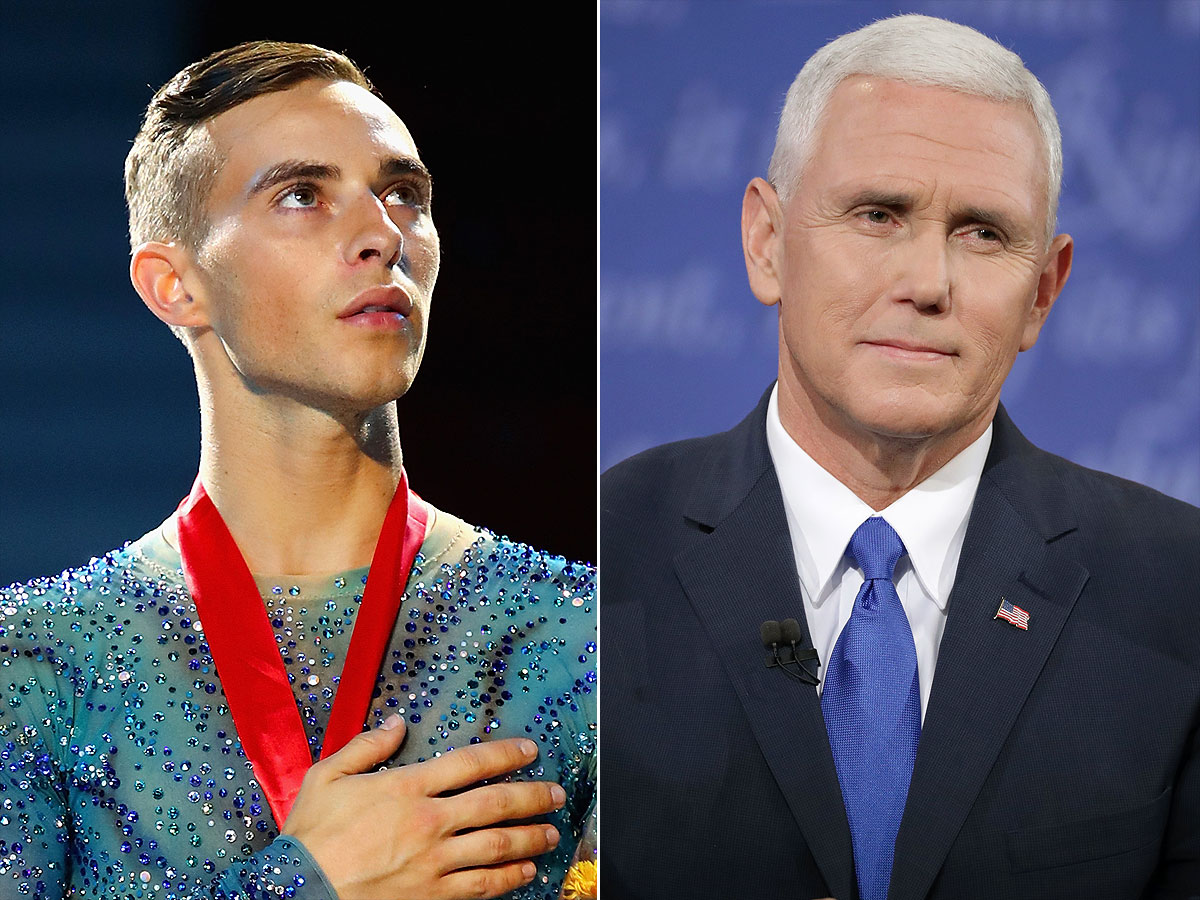 Adam Rippon and Mike Pence