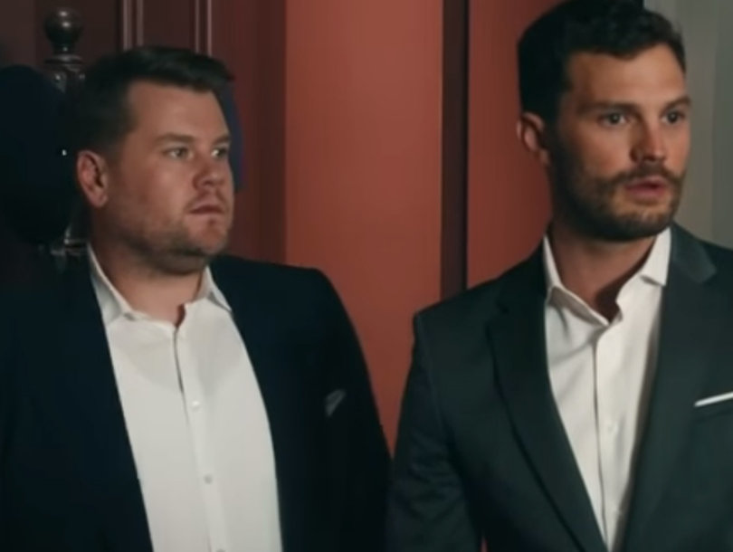 Jamie Dornan Enters James Corden's 'Play Room' In 'Fifty Shades' Parody