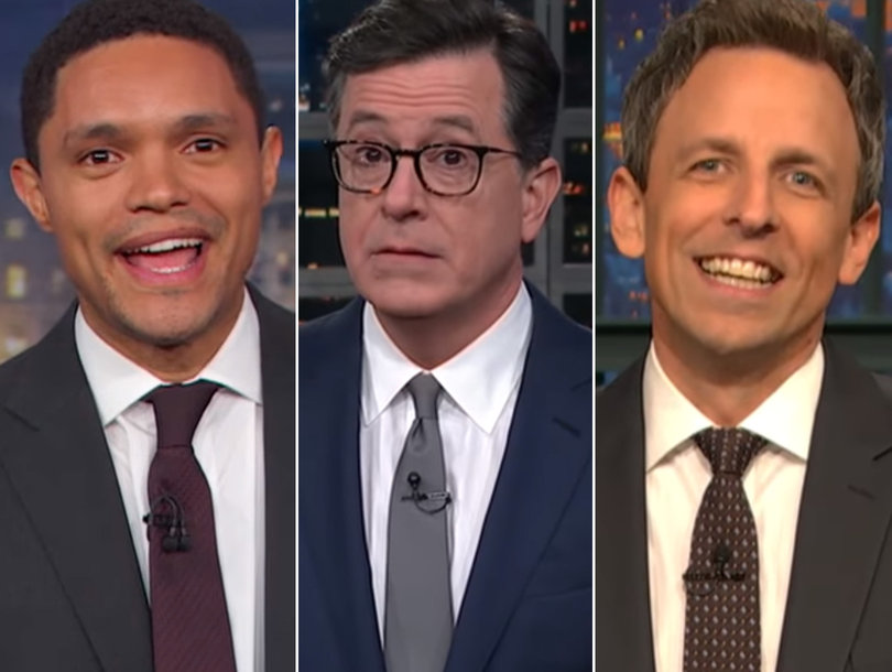 Late-Night Comedians Dump on 'Dictator' Trump for Military Parade Idea