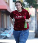 Lena Dunham is looking gloomy while out running errands