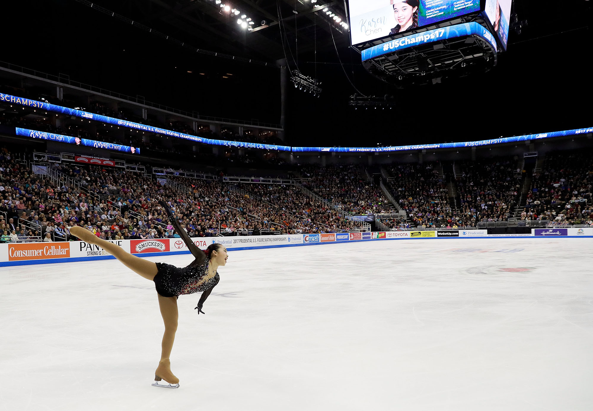 Karen Chen competes at the 2017 U.S. Figure Skating Championships