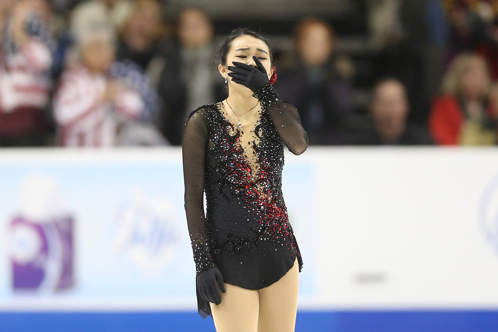 Karen Chen after completing her free skate at the 2018 U.S. National Championships