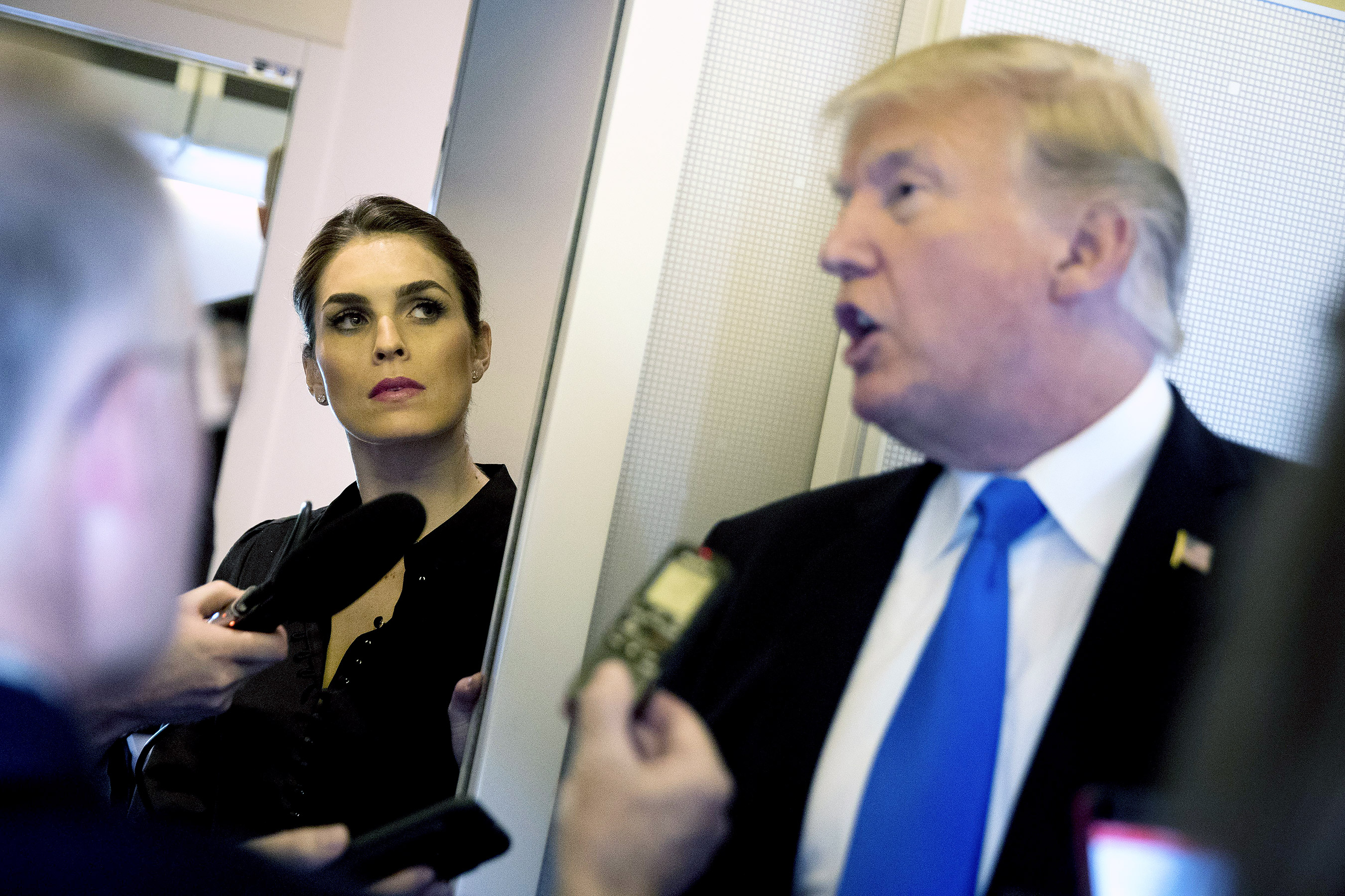 Hope Hicks and Donald Trump