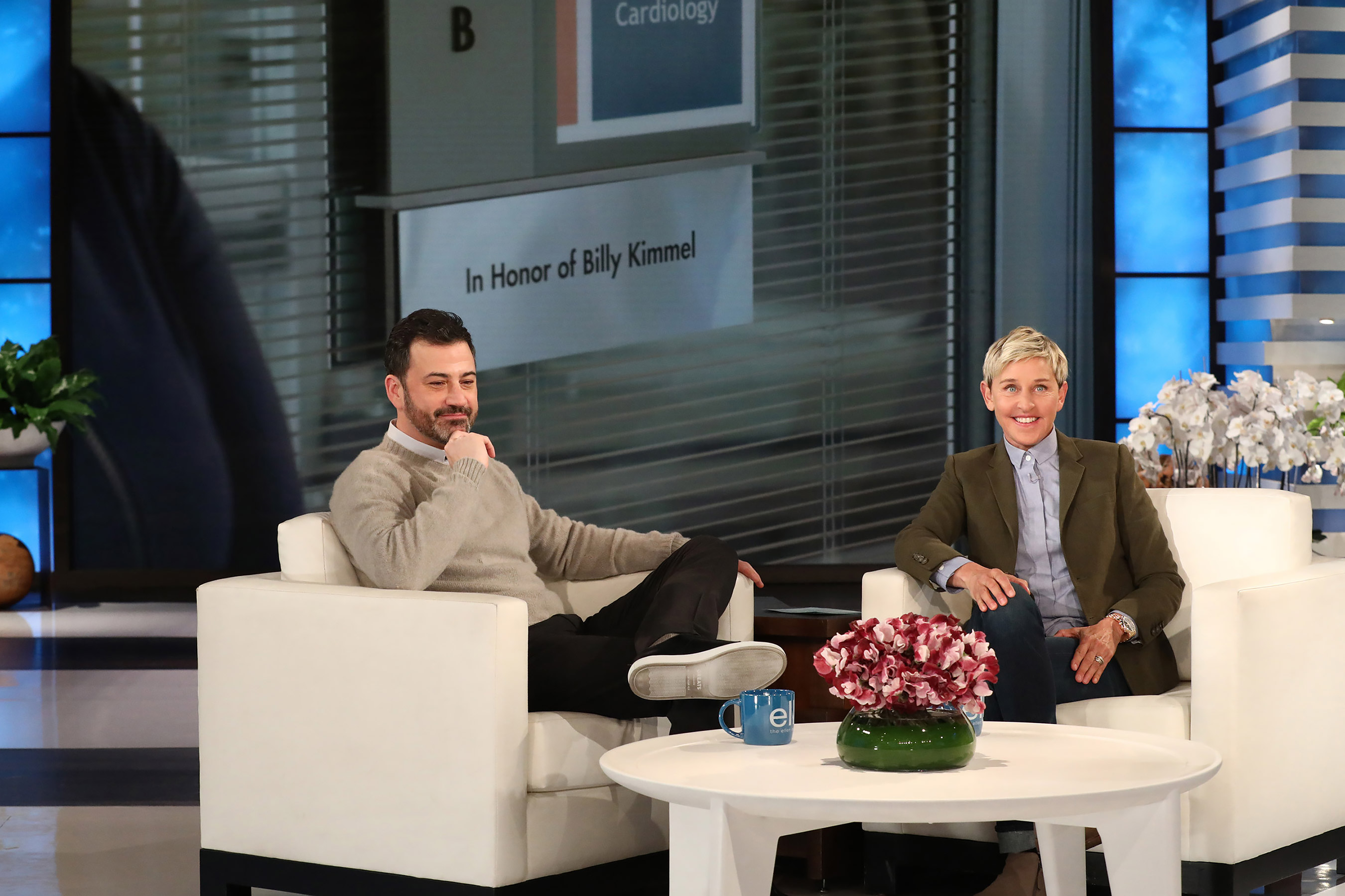 Jimmy Kimmel and Ellen DeGeneres