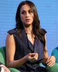 Meghan Markle and Catherine, Duchess of Cambridge attend the first annual Royal Foundation Forum held at Aviva in London