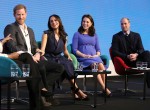 Meghan Markle and Catherine, Duchess of Cambridge attend the first annual Royal Foundation Forum held at Aviva in London