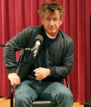 Sean Penn gives a talk at Philadelphia Free Library