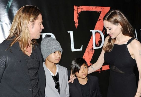 Brad Pitt Sees Kids