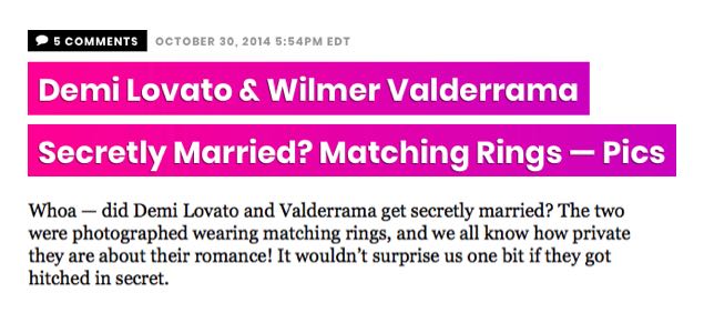 Demi Lovato Married