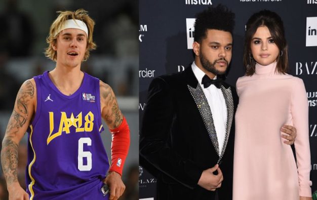 Justin Bieber Laughing Selena Gomez The Weeknd