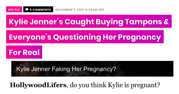 Kylie Jenner Pregnant