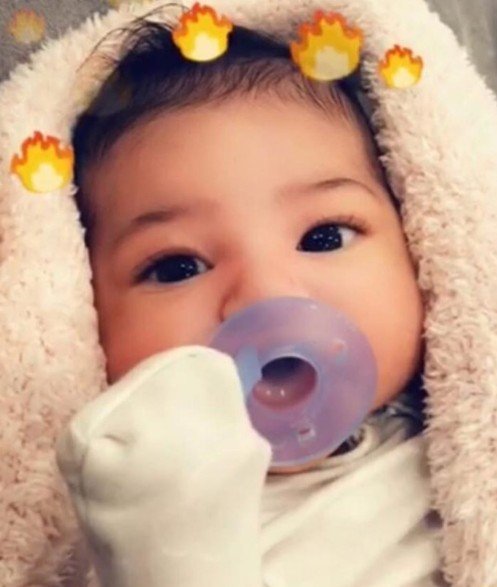 Kylie Jenner & Travis Scott Share Their Daughter Stormi’s Face For The First Time On Social Media