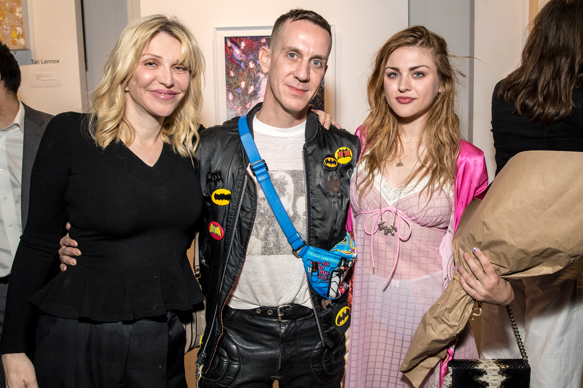 Courtney Love, Jeremy Scott and Frances Bean Cobain