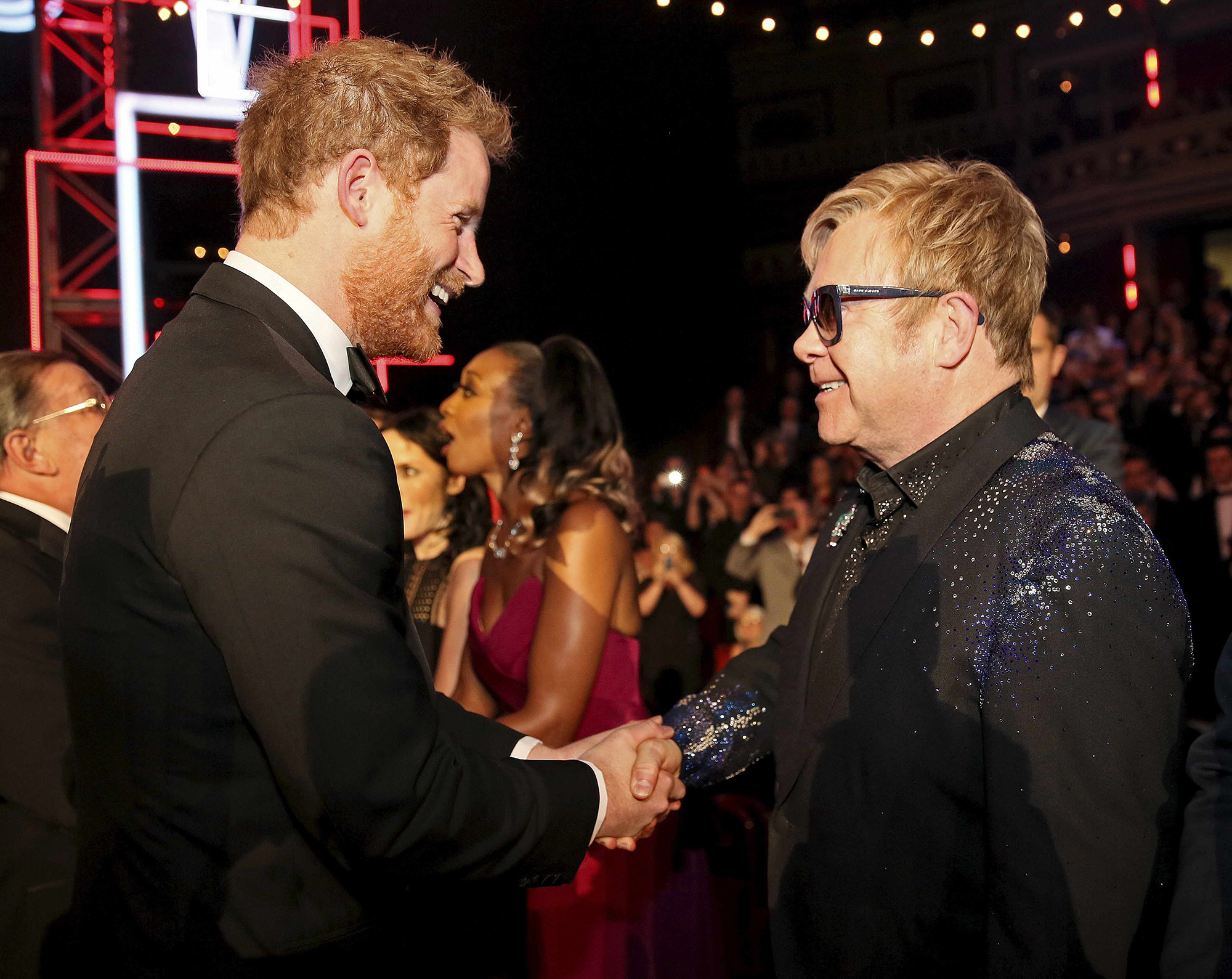 Prince Harry and Elton John in 2015