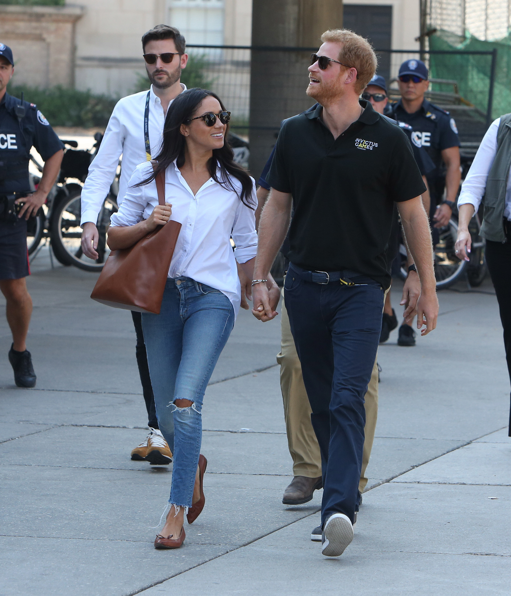 Meghan Markle and Prince Harry at the Toronto Invictus Games in 2017