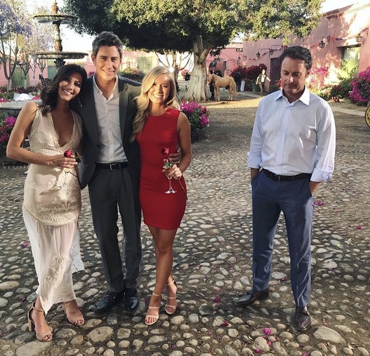 Becca Kufrin, Arie Luyendyk Jr., Lauren Burnham, & Chris Harrison