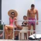 kendall jenner kourtney kardashian cannes bikini younes bendjima abs shirtless checking out ogle