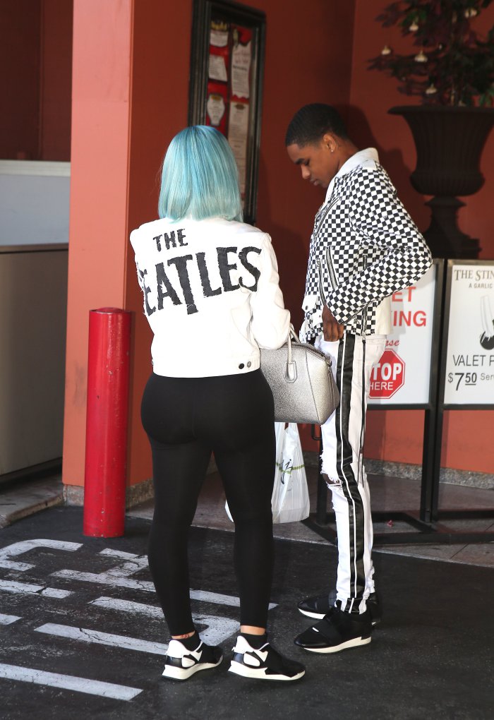 Today Black Chyna was spotted with her boytoy at restaurant in Beverly hills YBN Almighty Jay