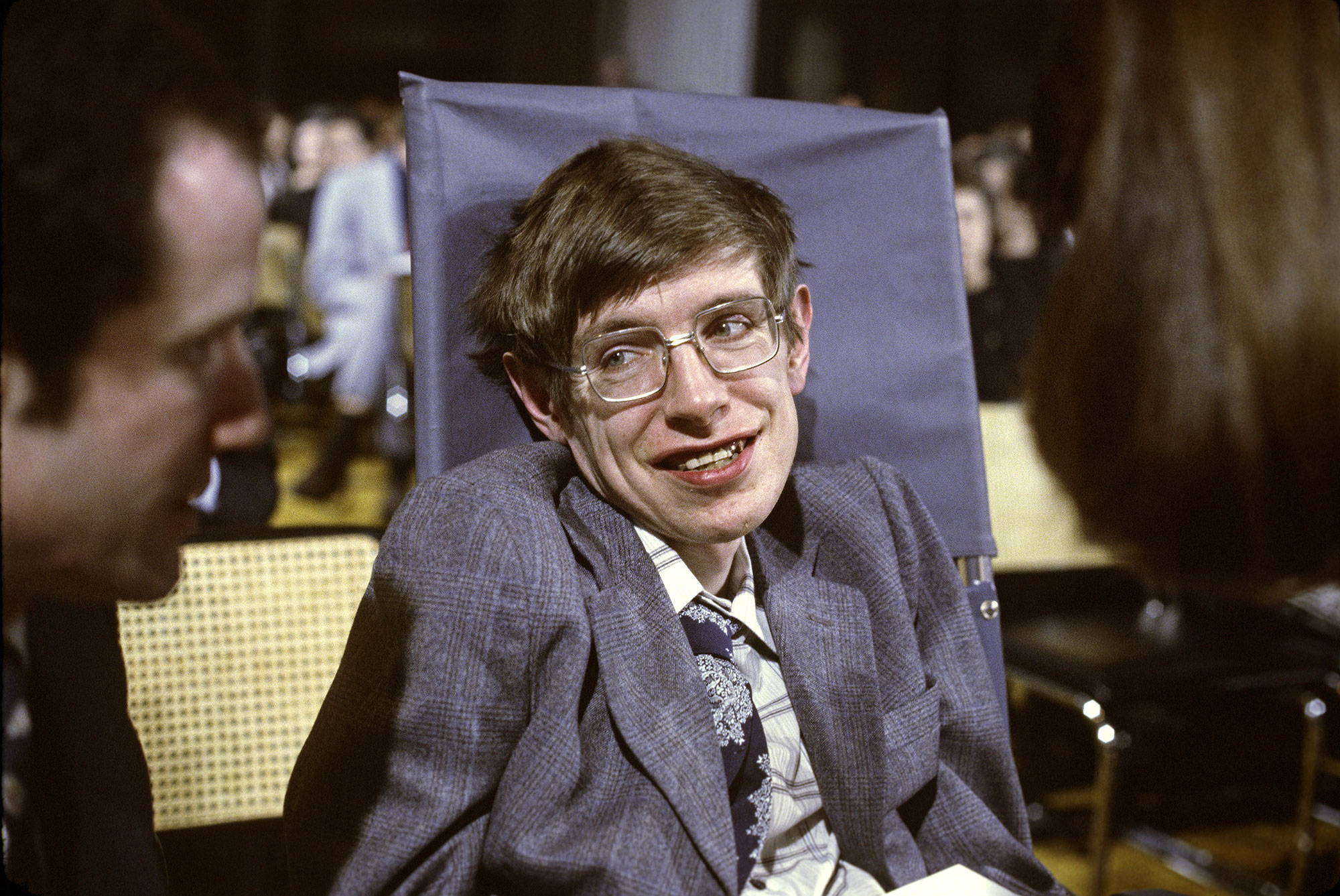 Stephen Hawking in 1979 at Princeton, New Jersey