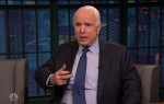 Sen.John McCain during an appearance on NBC's 'Late Night with Seth Meyers.'