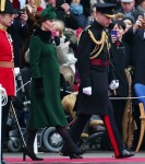 The Duke and Duchess of Cambridge present shamrocks to the 1st Battalion Irish Guards