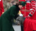 The Duke and Duchess of Cambridge present shamrocks to the 1st Battalion Irish Guards