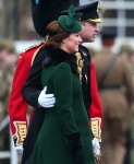 The Duke and Duchess of Cambridge present shamrocks to the 1st Battalion Irish Guards