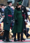 The Duke and Duchess of Cambridge present shamrocks to the 1st Battalion Irish Guards