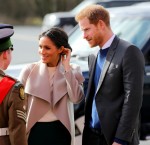 Prince Harry and Meghan Markle visit the Eikon Centre in Lisburn