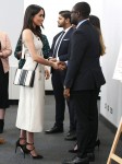 Prince Harry and Meghan Markle at a reception for delegates from the Commonwealth Youth Forum at the Queen Elizabeth II Conference Centre, London