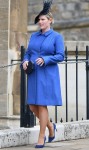 Members of the Royal Family attend the Easter service at St George's Chapel