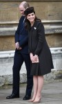 Members of the Royal Family attend the Easter service at St George's Chapel