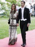 Pippa and James are all smiles as they attend Stockholm society wedding