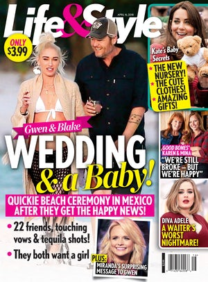 Gwen Stefani Blake Shelton Wedding Baby