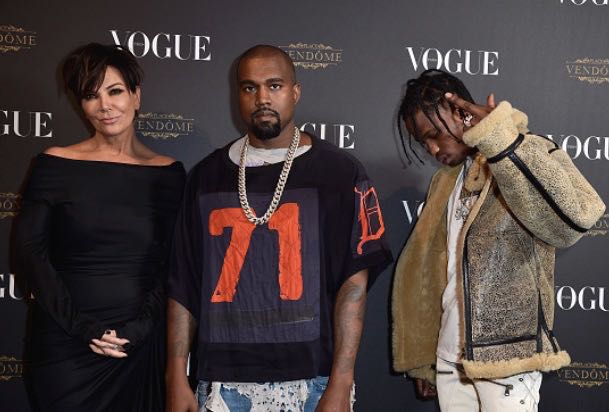 Kris Jenner Kanye West Travis Scott