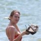 candice Swanepoel pregnant bikini baby bump