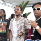 PALM SPRINGS, CA - APRIL 16:  (L-R) Rappers Offset, Quavo, and Takeoff of hip hop group Migos .perform onstage during Moet & Chandon at the REVOLVE Desert House during Coachella on April 16, 2017 in Palm Springs, California.  (Photo by Michael Kovac/Getty Images for Moet)