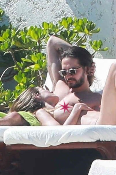 heidi klum topless tom kaulitz