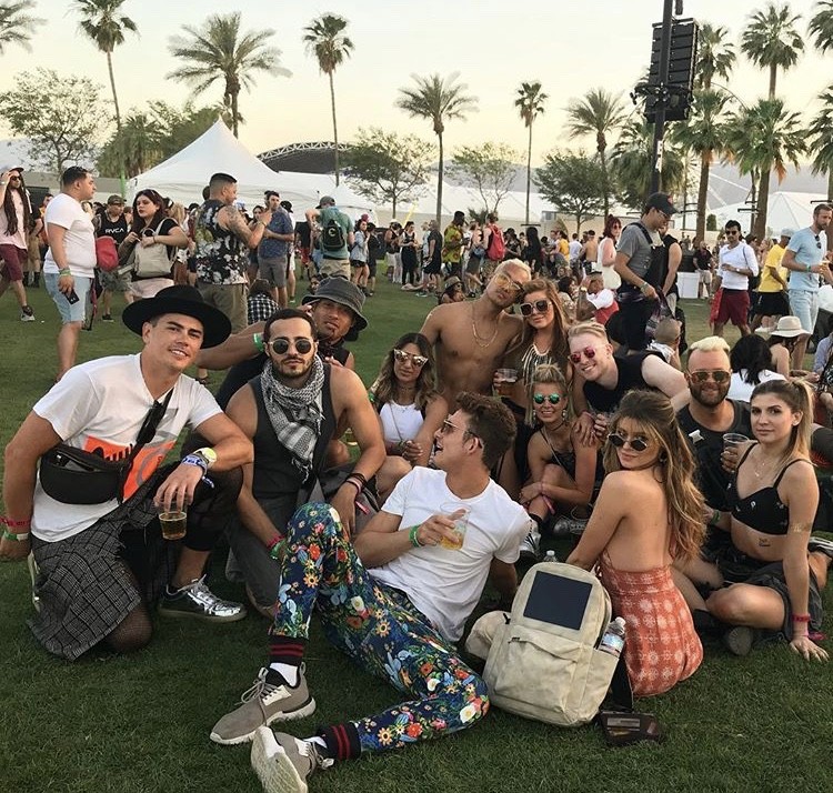 Tom Sandoval, James Kennedy, Raquel Leviss, & Ariana Madix At Coachella