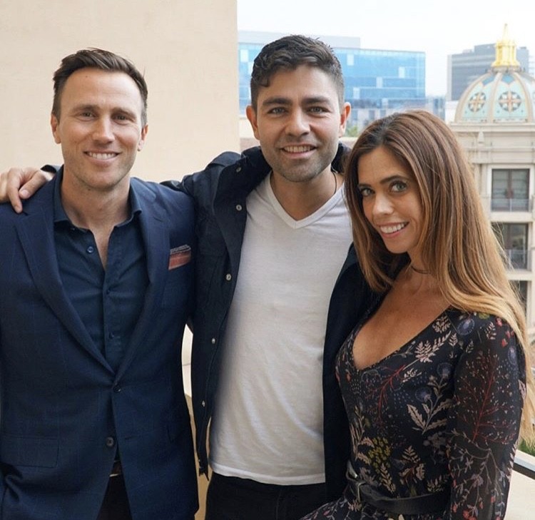 Lydia & Doug Mclaughlin With Adrian Grenier