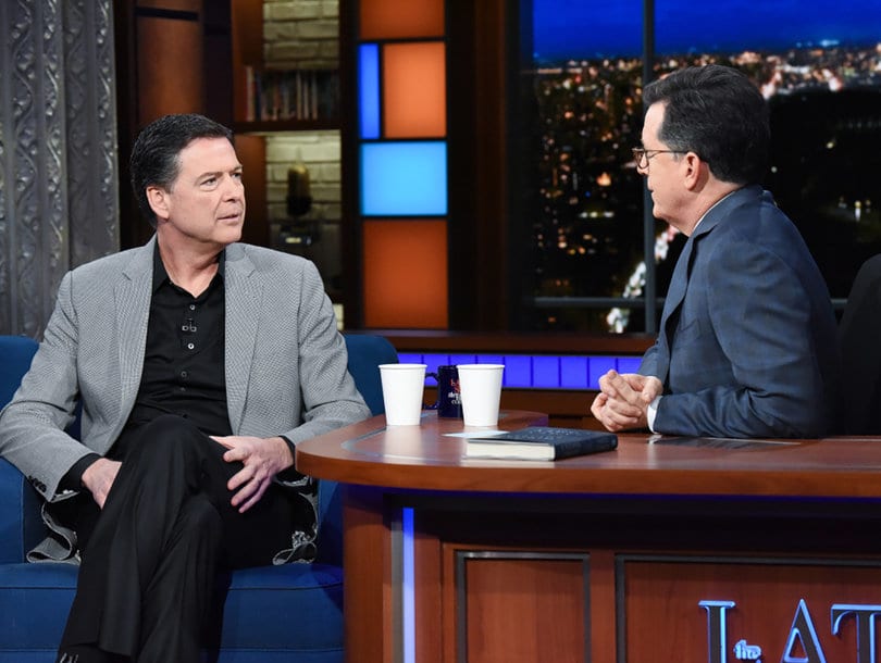 James Comey Tells Stephen Colbert Trump's Tweets Are 'Not OK' and 9 More Takeaways From 'Late Show' Interview