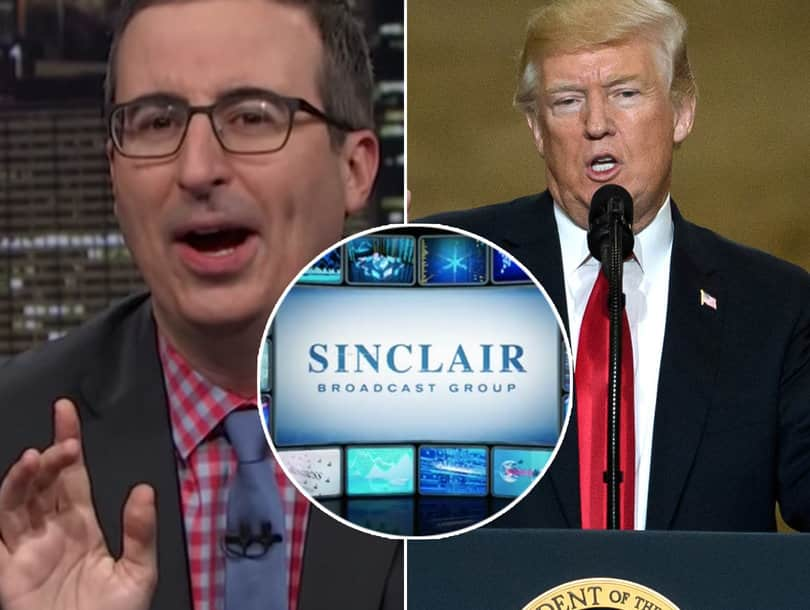 Trump Defends Sinclair Broadcast Group After John Oliver Compares It to 'Brainwashed Cult'