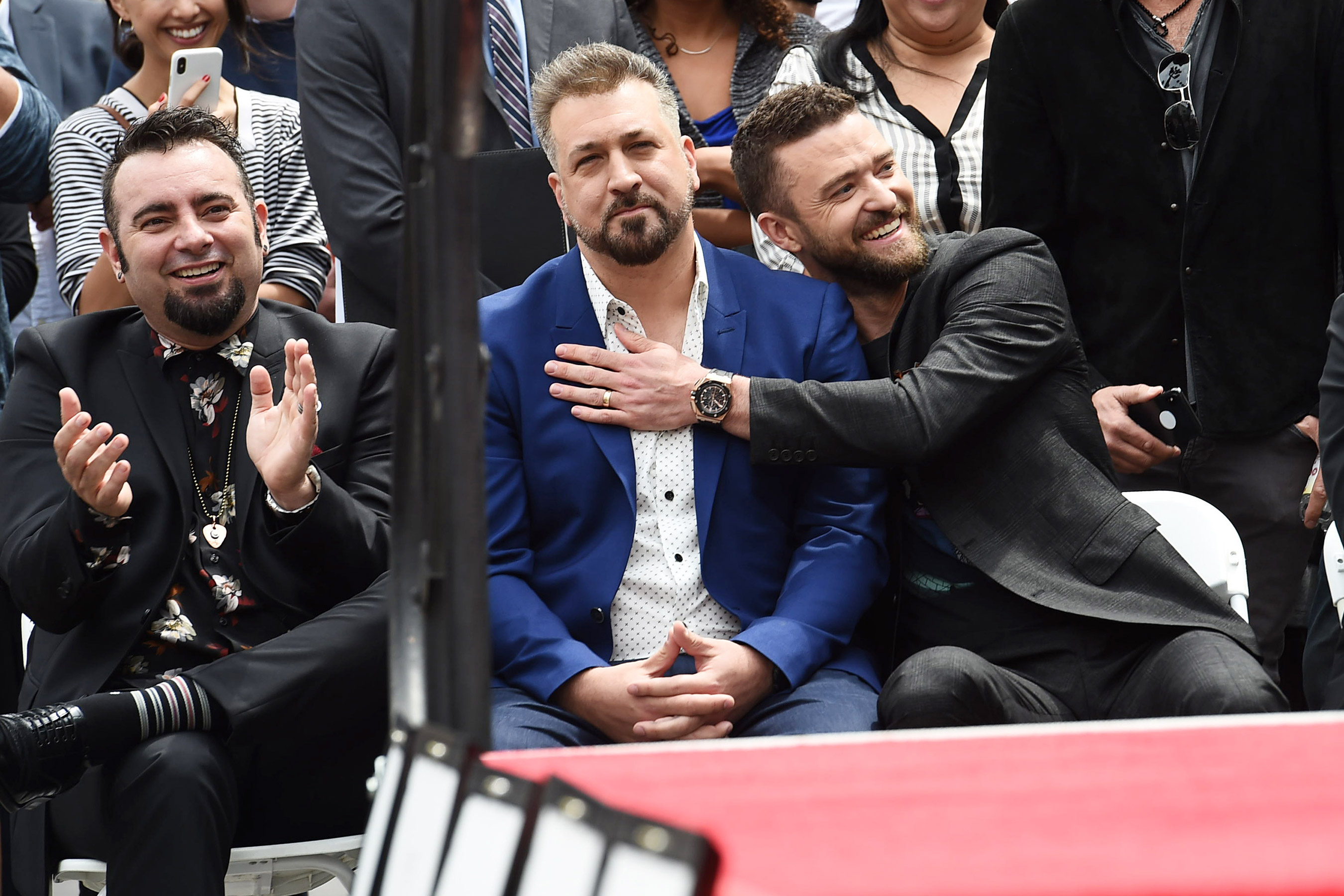 Chris Kirkpatrick, Joey Fatone and Justin Timerblake