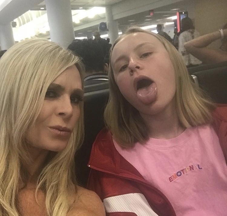 Tamra & Her Daughter Sophia At The Airport