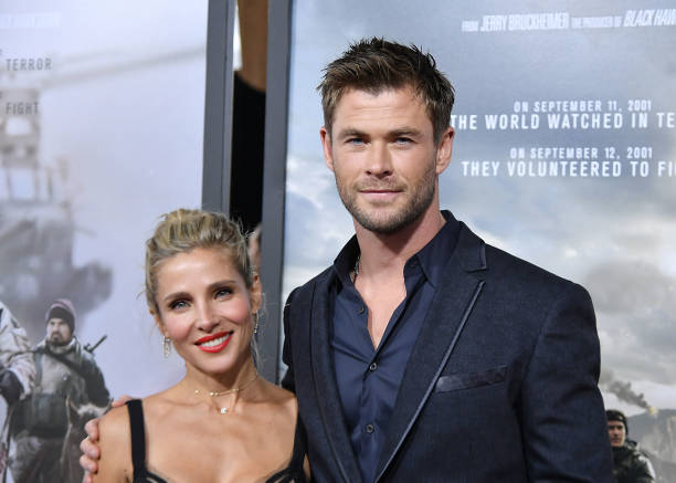 Chris Hemsworth Elsa Pataky Avengers Premiere