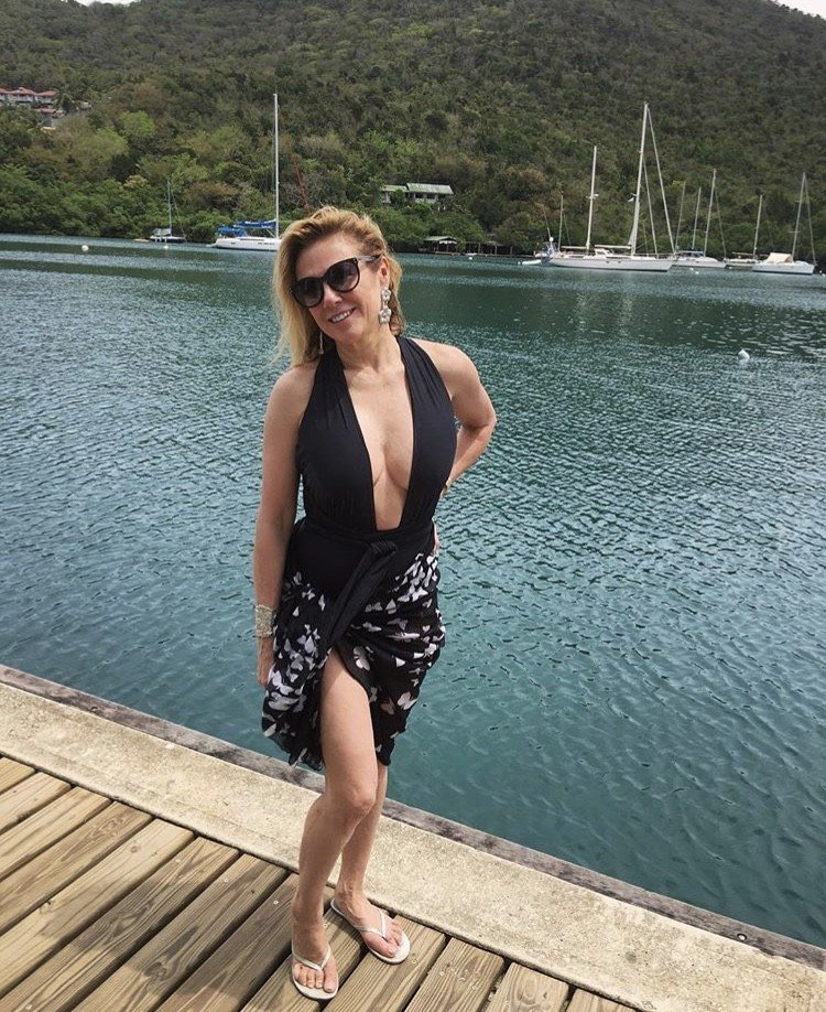 Ramona Singer Vacations In St. Lucia- Photos