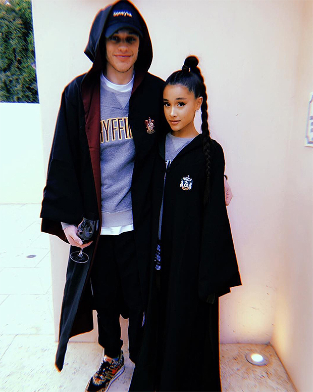 Pete Davidson & Ariana Grande at Universal Studios