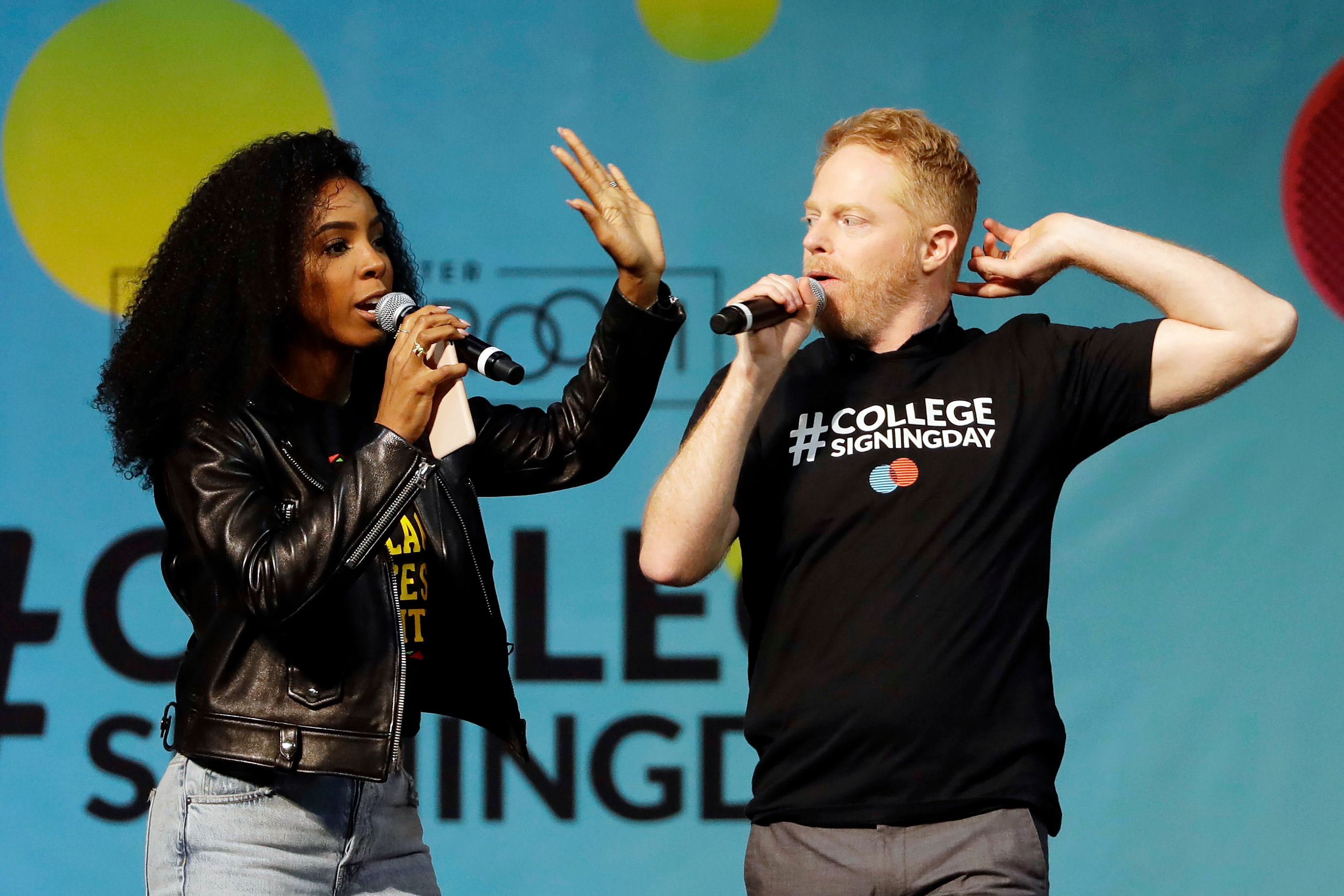 Kelly Rowland and Jesse Tyler Ferguson