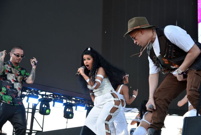 performs onstage during the 2018 Coachella Valley Music And Arts Festival at the Empire Polo Field on April 22, 2018 in Indio, California.